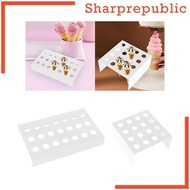 [Sharprepublic] Ice Cream Cone Stand Decorative Cupcake Baking Rack for Baking Party Cooking