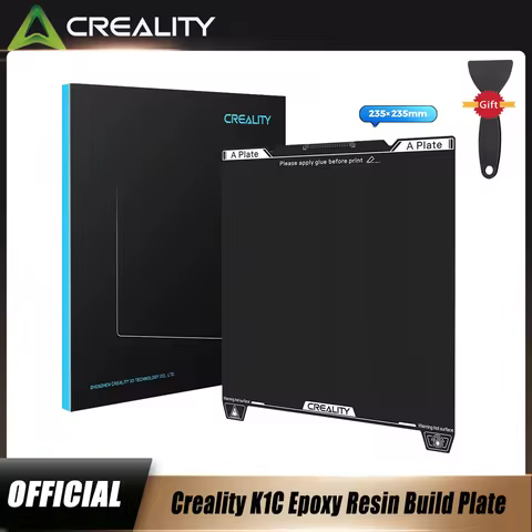 Creality Official K1C Epoxy Resin Build Plate 235*235mm,Excellent Adhesion High Flatness Strength, f
