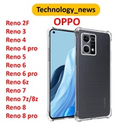 Ốp lưng dẻo trong suốt chống sốc Oppo Reno 2f 3 4 5 6 6z 7 7z 8 8z 10 11 12 8t 11f 12f 8 pro 4g 5g