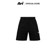 ARI ADEPT LITE SHORTS - BLACK/SLIVER/WHITE กางเกงอาริขาสั้น ADEPT LITE สีดำ