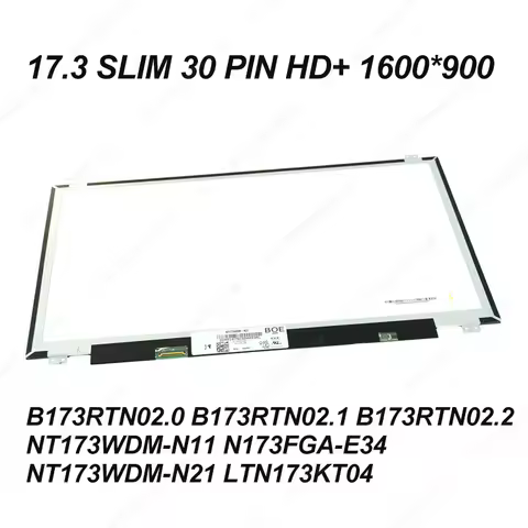 fix 17.3 ultraslim 30PIN laptop screen HD+ 1600*900 monitor for DELL INSPIRON 17 5765 5767 5770 P35E