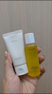 RMK 粉紅泥膜皂霜30g 卸妝油30g