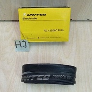 United Tube Inner Tube 700x23-28c FV 60 mm 700 X 23-28C FV Road Bike