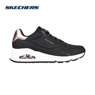 Skechers Women SKECHERS Street Uno Shimmer Away Shoes - 155196-BLK Air-Cooled Memory Foam Kasut Snea
