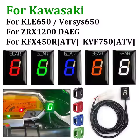 Motorcycle Accessories Gear Indicator Counter Speed Display Meter For KLE650 Versys 650 ZRX 1200 DAE