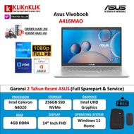 TERBATAS..... Asus Vivobook a416ma Celeron N4020 4GB 256GB SSD IPS Win