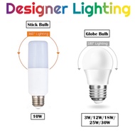 [1pc LED Bulb] 3w/10w/12w/18w/25w/30w Designer E27 Holder Energy Saving Bulb Daylight WarmWhite Cool