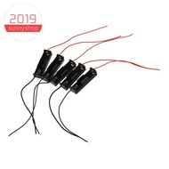 5pcs 15.2cm Wire Pipe Plastic 1 x 1.5V AAA Battery Storage Case Holder Black