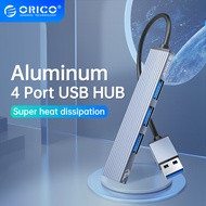 ORICO USB Hub Aluminum 4 Port USB 3.0 2.0 Multi Splitter OTG Adapter Portable TF Dock For PC Compute