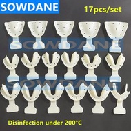 17件/套無牙顎托全口假牙修復套裝牙科假牙配件工具