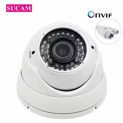 5MP POE IP Security Camera 2.8-12mm Varifocal Lens Dome Surveillance XMEyey Home Factory Shop Video 