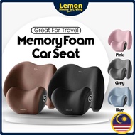 🍋 Car Seat Memory Foam Set Headrest Back Support Pillow Office Home Breatheable Back Lumbar Cushion 