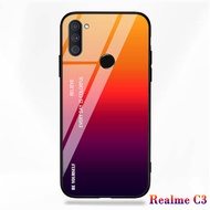 Softcase Glass Kaca Realme C3- Casing Hp Realme C3 -Pelindung hp-Case Handphone
