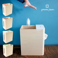 【yamato japan】 Double D 手作木製多功能面紙盒式桌上小型垃圾桶(高)