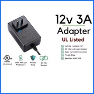 ◮ ❀ ♂ MJL DC 12V 3A Adapter Power Adaptor for CCTV, Mini UPS, DVR, Biometrics & TV Plus Power Suppl