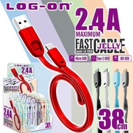 LOG ON JELLY CABLE 38CM MICRO 2.4A LO-CB50
