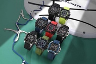 JAM PRIA EVANS JAYDEN 9558 STRAP RUBBER CRONO AKTIF