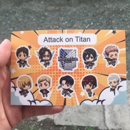 Attack on titan small sticker sheet