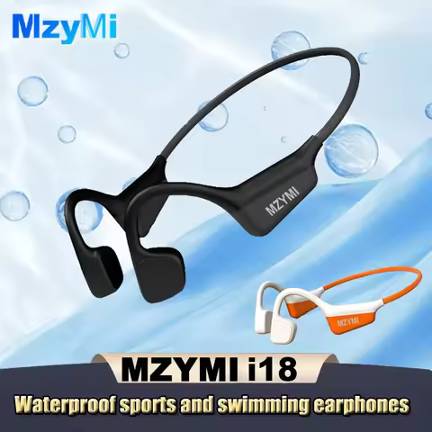 MZYMI I18 PRO Bone Conduction Earbud Wireless Headphones Compatible Bluetooth Earphone TWS with Mic 