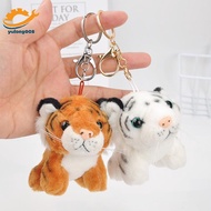 [MR] Cute Plush Tiger Doll Keychain Bapa Pendant Tiger Charm Keyring Kids Bag Pendant TH