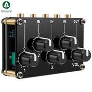 Stereo Audio Mixer 3.5mm 4 Channel Portable Mini Audio Mixer with Separate Volume Control  SHOPSBC6842