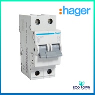 HAGER MY 6A 10A 16A 20A 32A 40A 2 Pole MCB 4.5KA MY Series