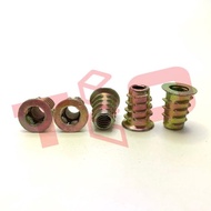 Mur Nanas 1/4 inch x 15 OD / Mur Tanam / Mur Cakar / Insert Knockdown