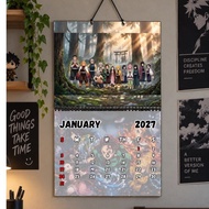 2027 Anime Calendar A3 Size Combined (Actual page is A4 size)
