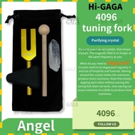 Purification Dedicated Golden Tuning Fork 4096hz Color Tuning Fork with Triangle Handle High Frequen