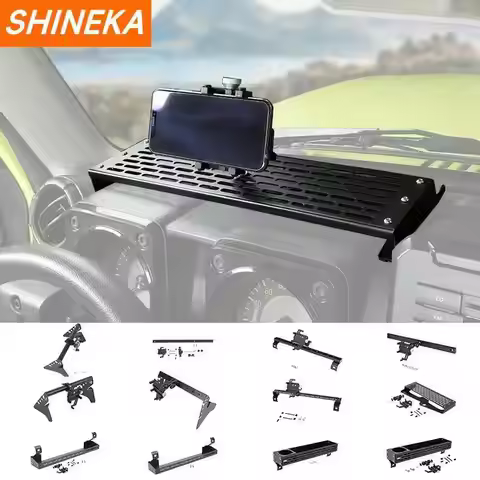 SHINEKA GPS Stand For Suzuki Jimny JB74 2019+ Car Mobile Phone Holder Support Bracket Rod Accessorie
