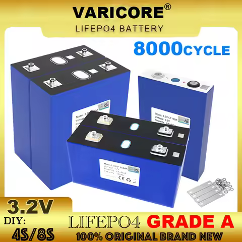 VariCore 3.2V LiFePO4 Battery 340ah 320AH 310ah 200ah 150ah 105ah 90ah DIY 12v 24V Automotive Solar 
