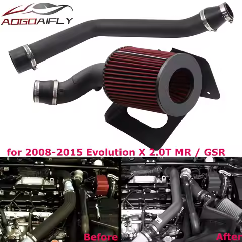 MR / GSR Engine Intakes Parts Cold Air Intake Kit for 2008-2015 Mitsubishi Lancer Evolution 10 EVO X