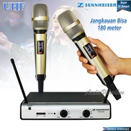 Mic Wireless SENNHEISER SKM 6000 Microphone Vocal 2 Handle Mikrofon Nirkabel Mik Karaoke Original