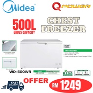 Midea Gross Capacity 500L Net 418L 1 Door 2 In 1 Chest Freezer WD-500WR