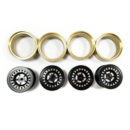 55Mm 360G 1.3Inch Beadlock Tires With Brass Ring 124 Rc Crawler Ca
