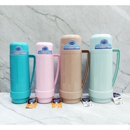TERMOS 1 LITER 1.0L PLASTIC WATER THERMOS 1L VACUUM FLASK/ 1000ML CAPACITY PLASTIC HOT WATER THERMOS