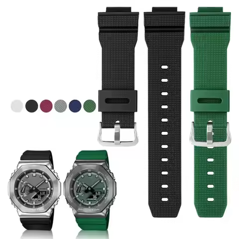 High quality rubber strap For Casio G-Shock GM2100 GA2100 DW5600GM GA 2100 DW6900 silicone waterproo