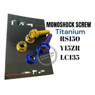 MONOSHOCK SCREW TITANIUM RZM ABSORBER SCREW TITANIUM LC135 Y15ZR RS150 RSX150 Y16ZR