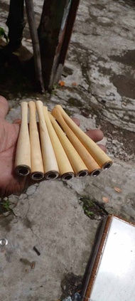 TERMURAH once pirok kayu kemuning model sirip panjang 12cm lubang multifungsi (mild filter kretek)ba