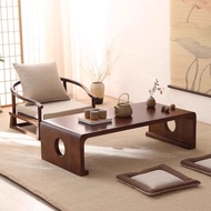 Solid wood tea table tea table small table Chinese bay window table balcony household simple tea tab