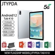 【 Free Gift】2023 New Model Original Samsung Tablet K10 11.0-inch Screen MTK6762 10GB RAM+512GB ROM with Dual Sim Card 4G WiFi Network Tablet PC