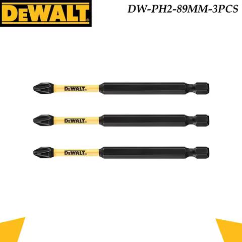 DEWALT DW-PH2-89MM Impact Screwdriver Bits, 3/5-Pack PH2 89mm Long Torsion Bits for Power Drills