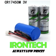 Sunmoon CR17450M 3V 2000mah lithium battery for smart water meter RAM memory PLC equipment 17450 PLU