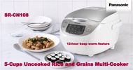 Panasonic SR-CN108 5-Cups Uncooked Rice and Grains Multi-Cooker