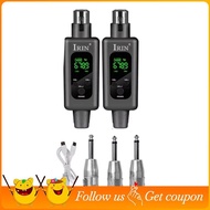 UHF Wireless Microphone Transmitter Receiver XLR 1 Transmitter and 2 Receiver Audio Mixer Adapter Sy