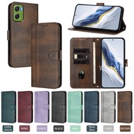 For Motorola Moto G06 Case Leather Wallet Phone Case For Motorola Moto G56 G86 Power Case Simple Lin