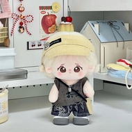 现货 棉花娃娃20cm娃衣背心牛仔娃衣套装棉花娃娃20cm娃衣背心牛仔娃衣套装