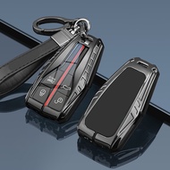 Metal Car Remote Key Case Cover Shell Housing Holder Chain Fob For Hongqi New H5 HS5 HS3 HS7 H6 H9 H