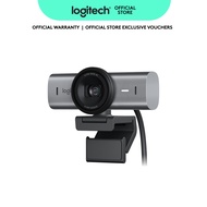 Logitech MX Brio Ultra HD 4K Collaboration and Streaming Webcam, 1080p at 60 FPS, Dual Noise Reducin