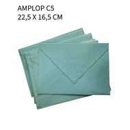 Handmade Envelope C5 Sky Blue – Vintage & Unique, Recycled Paper